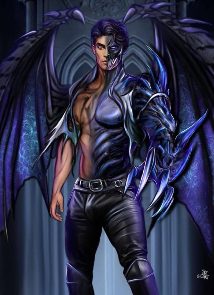 an image of a man with wings on his chest