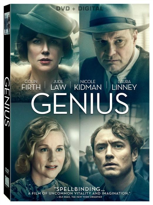 the poster for genius starring actors from two different roles