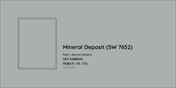 an image of a white door with the words mineral deposit swi 752