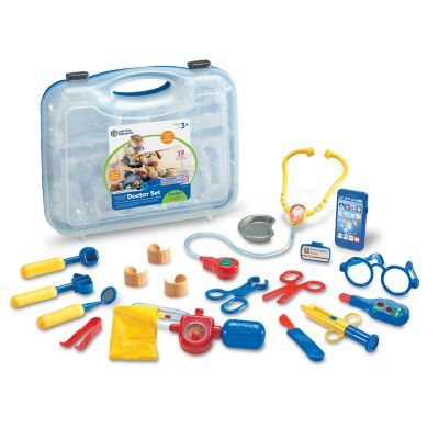 the pretend doctor playset is packed with tools