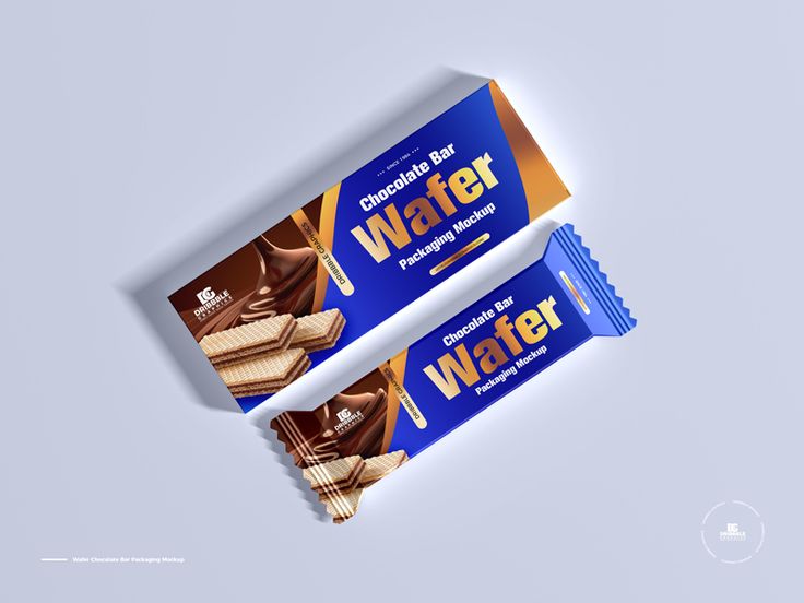 two boxes of wafer chocolate bar sitting on top of each other