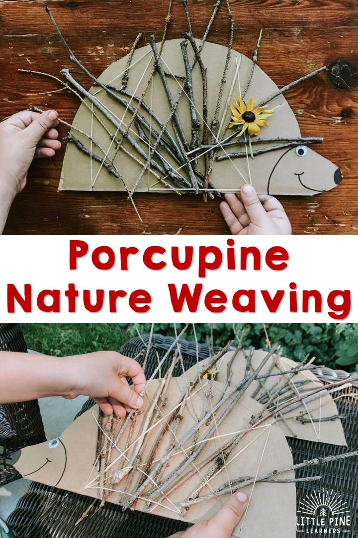 someone is making popsicle nature weaving with sticks and flowers on the top, while another person holds out their hands