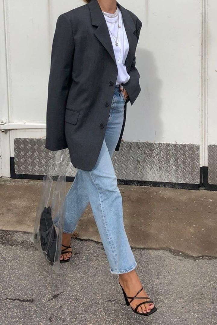 Looks Jeans, Casual Chique, Blazer Outfit, Outfit Look, Indie Outfits, Fashion Weeks, Mode Inspo, Blazer Outfits, 가을 패션