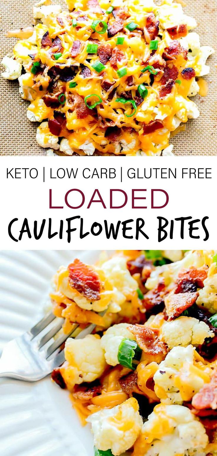 this loaded cauliflower bites recipe is so good and easy to make