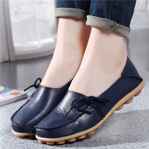 Material: Genuine Leather, Rubber • Style: Soft Leather, Casual , Fashion , Comfortable, Women Moccasins Loafers • Decorations: Knot • Type: Cow Leather, Loafers, Solid, Lace-Up, Cow Leather, Flats • Toe Shape: Round Toe • Material: Rubber, Genuine Leather • Shoe Width: Medium(B, M) • Platform Height: 0-3cm • Vulcanized Shoes: No • Shoes: Women Flats Spring Summer, Women Flats Spring Summer Soft Loafers, Moccasins Women, Spring Flats, Moccasins Shoes, Leather Moccasins, Genuine Leather Shoes, Leather Slip Ons, Womens Flats, Loafer Shoes