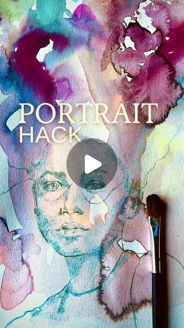 a painting with the words portrait hack on it