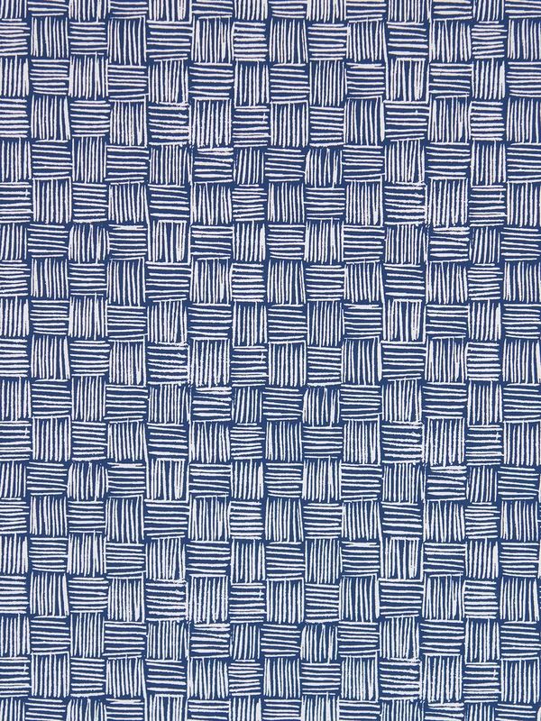 a blue and white basket weave pattern