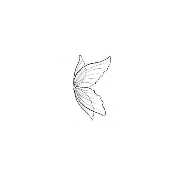 a drawing of a butterfly flying in the sky