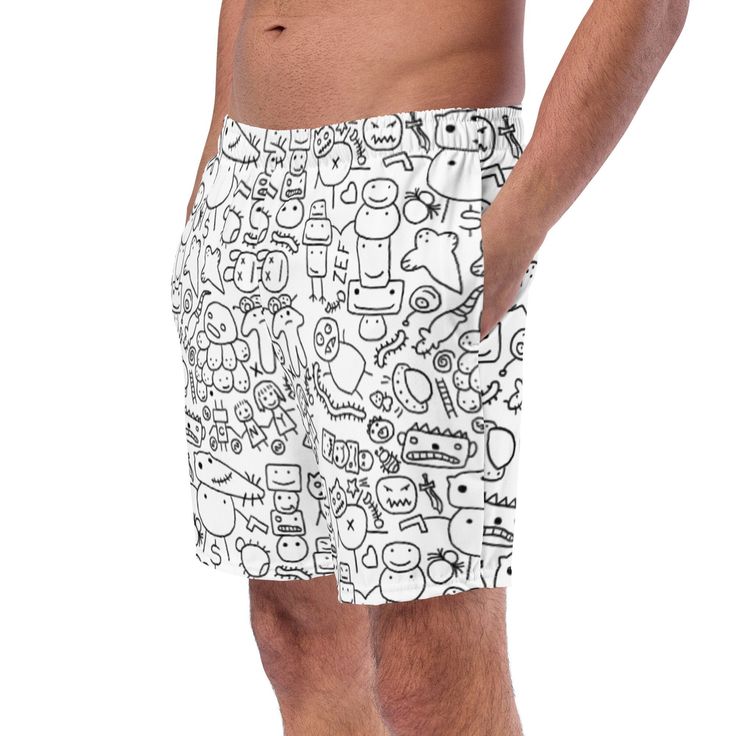 These ZEF swim trunks have everything you need for a hot summer day--they're quick-drying and breathable, have multiple pockets for your belongings, and feature a silky, anti-chafe inner liner. Get yours now! * Fabric composition: (may vary by 5%) 91% recycled polyester, 9% spandex * Liner composition: 92% polyester, 8% spandex * Fabric weight (may vary by 5 5.13 oz/yd² (174 g/m²)  * Four-way stretch water-repellent microfiber fabric * Anti-chafe mesh inner liner * Elastic waistband with drawcor Anti Chafing, Mens Swim Trunks, Get Yours Now, Swim Trunks, Spandex Fabric, Upf 50, Hot Summer, Water Repellent, Inside Pocket