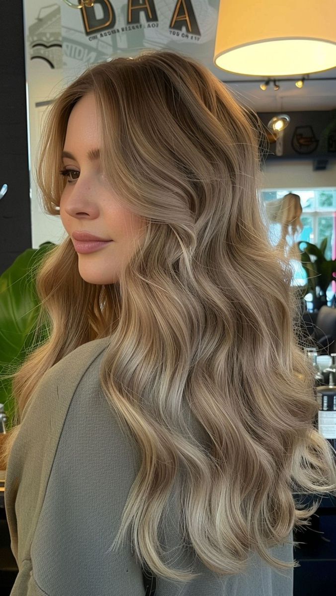 Different Blonde Tones Color Charts, Super Dark Blonde Hair, Cool Summer Hair Color Ideas, Low Maintenance Blonde Balayage With Money Piece, Light Blonde Natural Hair, Brown Sugar Blonde Hair, Blonde Hair Olive Skin Tone, Low Maintenance Layered Haircut, Natural Roots Blonde Hair Balayage