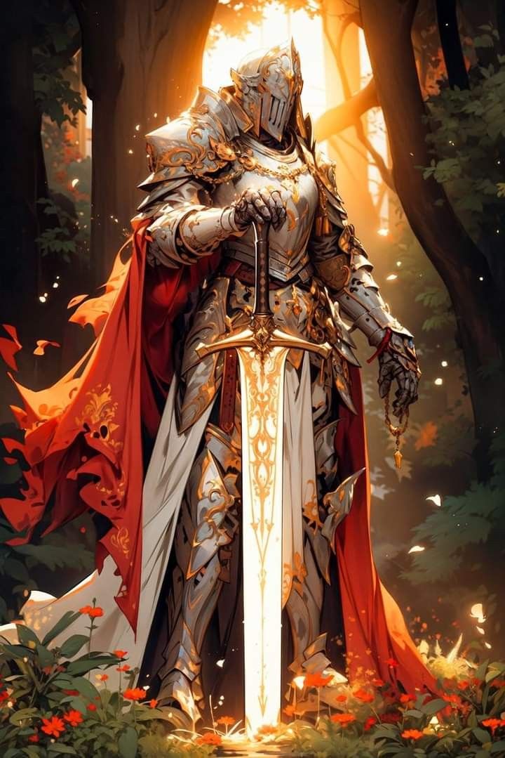 Paladin Fantasy Art, Paladin Dnd, Warrior Wallpaper, Pathfinder Character, Ray Of Light, Royal Prince, 다크 판타지, Knight Art, Knight Armor