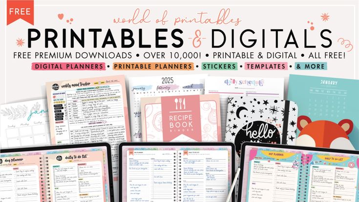 World of Printables | Free Printables | Calendars | Planners