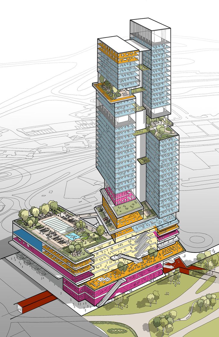 an artist's rendering of the proposed skyscraper