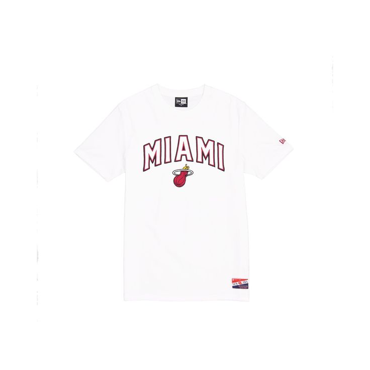 The Miami Heat Throwback White T-Shirt features an embroidered Heat wordmark above an embroidered team logo at the front.Fabric: 63% Cotton, 37% Polyester Miami Heat, White T Shirt, White Tshirt, White T, Team Logo, Miami, Heat, ? Logo, T Shirt