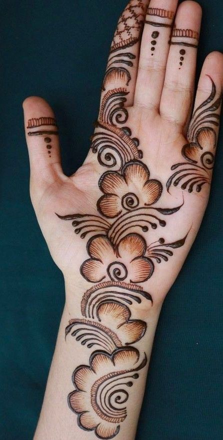 Henna designs Arabic Mehndi Designs Latest Front Hand, Trendy Arabic Mehendi Designs Front Hand, Front Hand Arabic Mehndi Designs Latest, Latest Simple Arabic Mehndi Designs Front Hand, Mehandi Desain, Mehndi Designs Arabic Front Hand, Mehndi Front Hand Simple, Arabic Mehandi Designs For Hands Simple, Front Mehendi Designs Simple