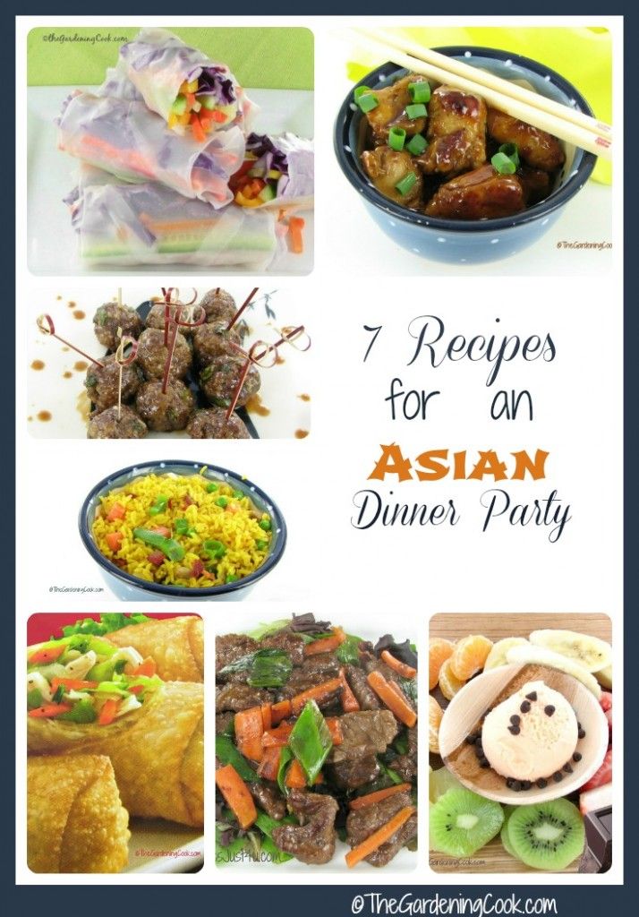 7 Asian Dinner party recipes - see them all http://thegardeningcook.com/eco-friendly-asian-dinner-party/ Asian Dinner Party Menu Ideas, Asian Dinner Party, Recipes For Dinner Party, Dinner Party Menu Ideas, Party Menu Ideas, Crispy Honey Chicken, Asian Dinner, Chinese Dinner, Entertaining Dinner