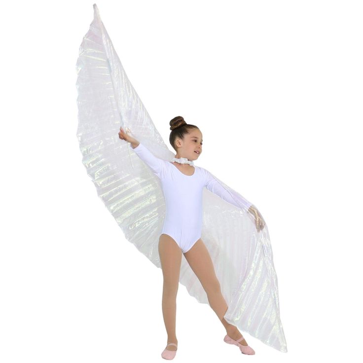 Dance Pointe, Large Angel Wings, White Angel Wings, Praise Dance, Dance Ideas, Discount Dance, Wings Costume, Style Inspiration Spring, Silver Wings