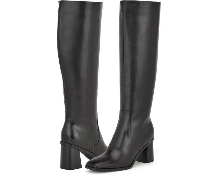 Nine West Dortha | Zappos.com Modern Block Heel Knee-high Boots For Winter, Modern Knee-high Boots With Block Heel For Winter, Modern Winter Knee-high Boots With Block Heel, Casual Knee-high Boots With Wide Calf And Square Toe, Chic Tall Platform Boots With Block Heel, Modern Knee-high Platform Boots With Sculpted Heel, Modern Knee-high Boots With Stacked Heel For Work, Modern Knee-high Heeled Boots For Spring, Modern Wide Calf Heeled Boots For Fall