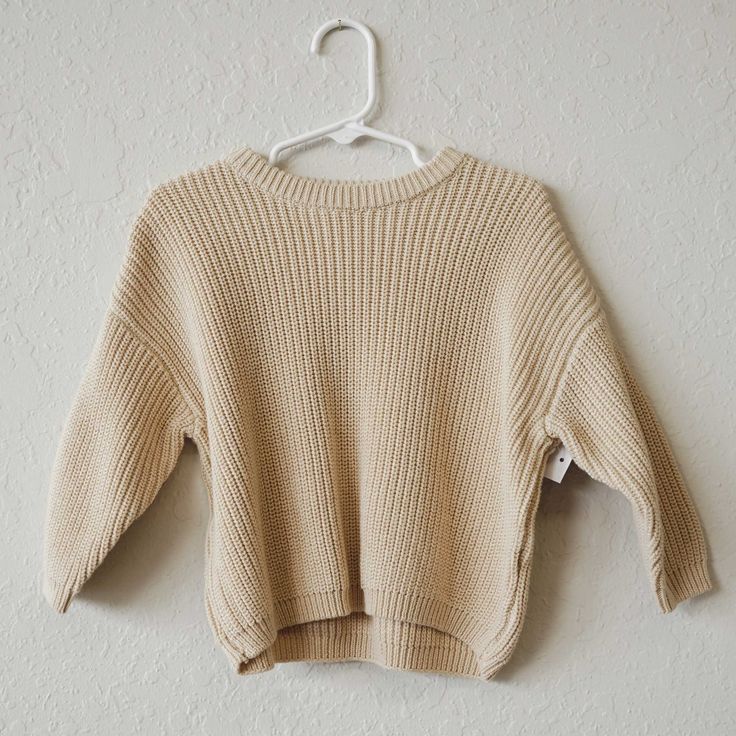 Knit Pullover Sweater- Cream– Alabaster Baby Chunky Knit Sweaters, Chunky Knits, Chunky Knit Sweater, Knit Sweaters, Baby Bee, Chunky Knits Sweater, Knit Pullover, Knitted Pullover Sweaters, Knitted Pullover