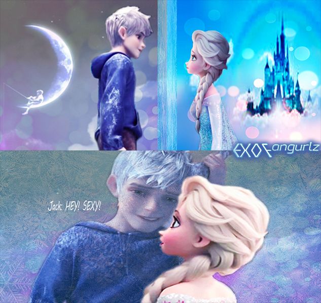 the frozen queen and prince are hugging each other