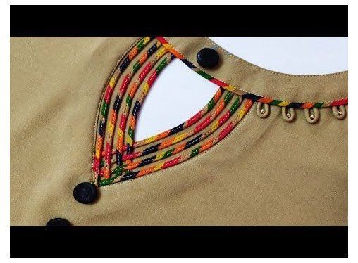 Loops Neck Design, Trendy Neck Design, Suit Neck Design, Neck Design For Kurti, Design For Kurti, Chudi Neck Designs, Kurti Suit, Chudidhar Neck Designs, Suit Neck