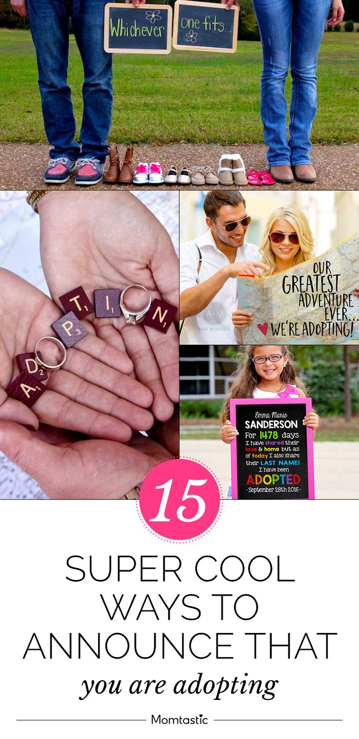 a collage of photos with the words, 15 super cool ways to announce that you are doing