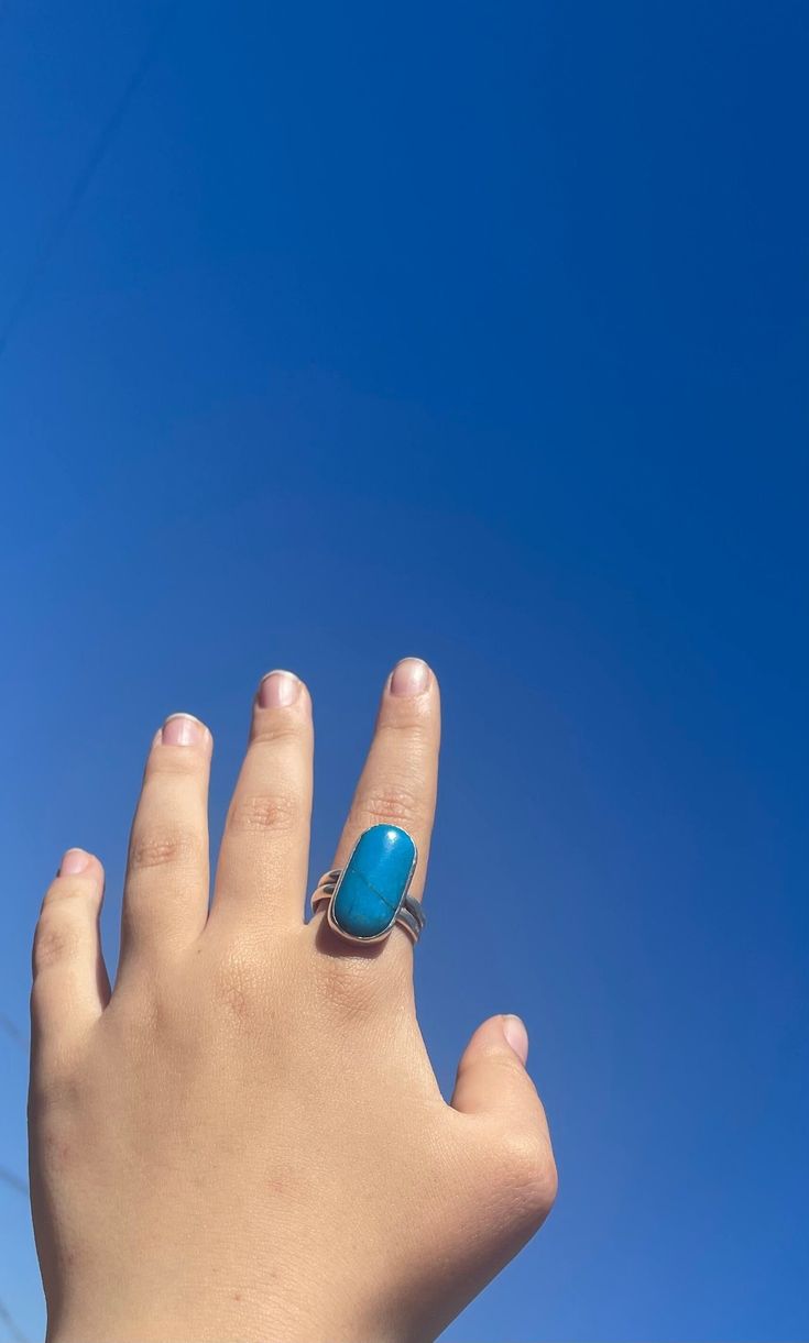 Unique blue opalite and silver ring  Double band Blue Opal Open Ring In Sterling Silver, Handmade Blue Opal Rings, Sterling Silver Hypoallergenic Blue Rings, Adjustable Blue Opal Gemstone Ring, Blue Opal Jewelry For Healing, Adjustable Blue Opal Ring, Minimalist Nickel-free Blue Ring, Handmade Blue Opal Ring In Sterling Silver, Handmade Blue Moonstone Ring For Healing