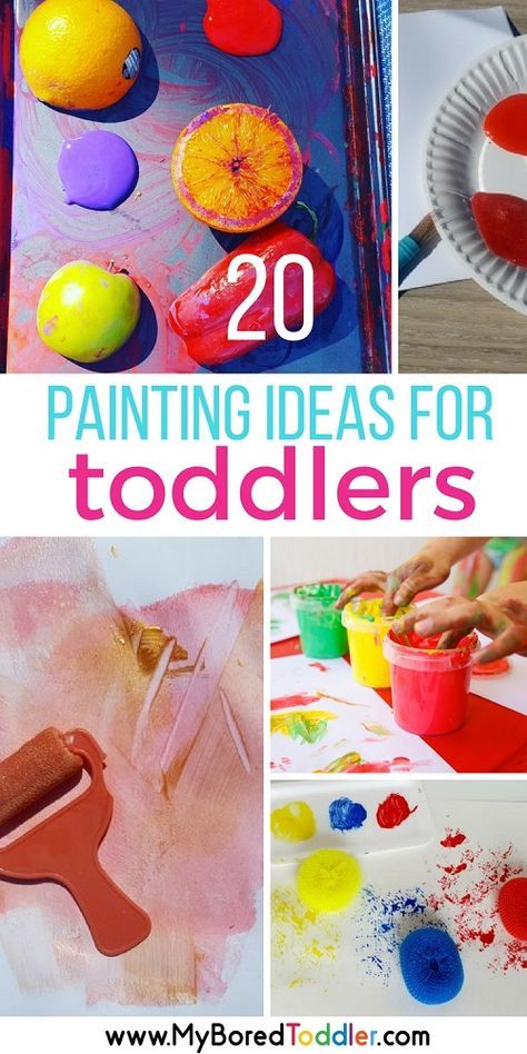 20 painting ideas for toddlers that are easy and fun to do with the kids