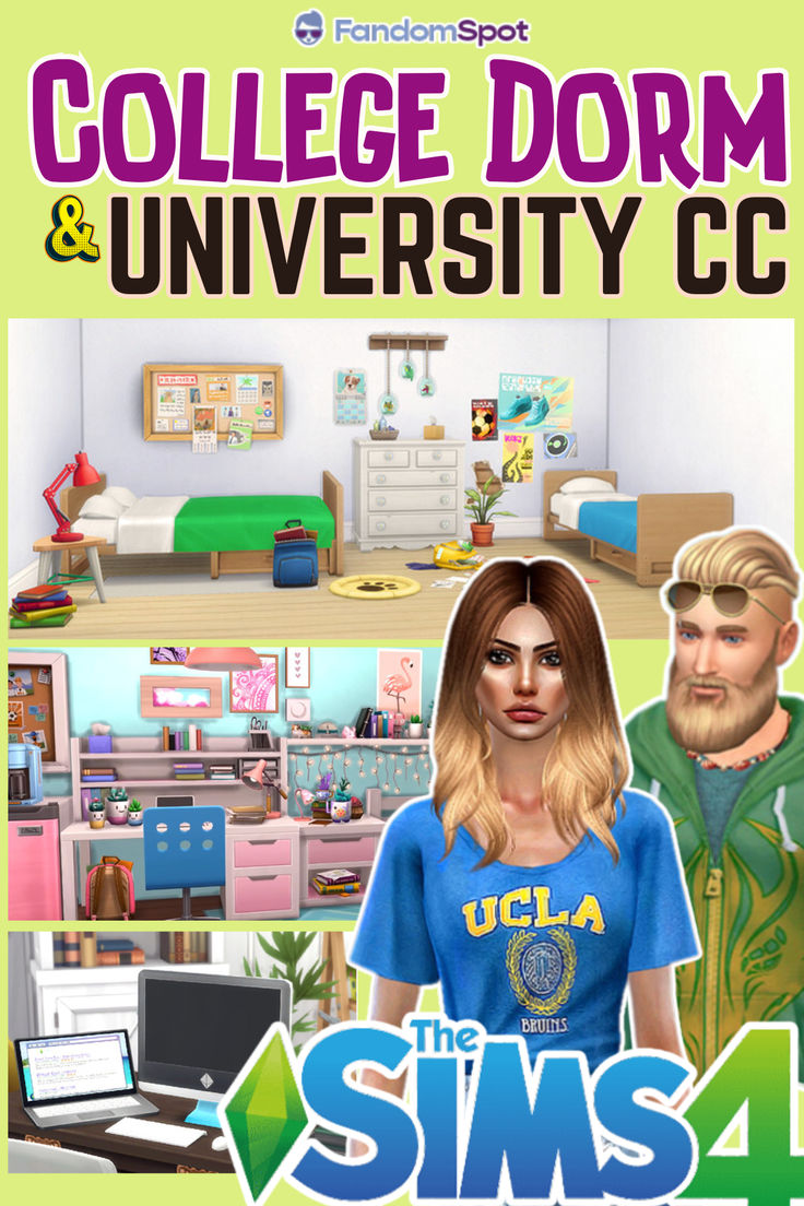 college dorm and university cc the sims 4 game is available for free on pc