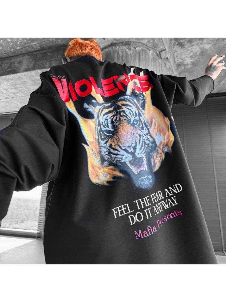 ⭐️ Sweatshirts, Oversize Violence Sweatshirt Shirt Oversize, Terry Cloth, Sweat Shirt, Sweatshirts Hoodie, Sweatshirts, Clothes, Black