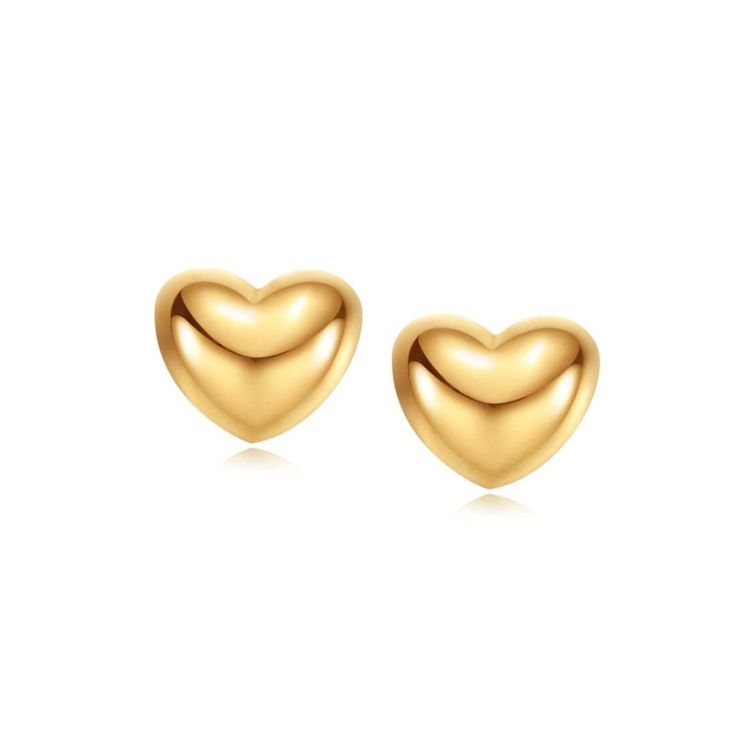 PRICES MAY VARY. ▶ MATERIALS: Made with high quality 18k solid rose gold. Made to last a lifetime, strong and durable! All the metals we use are lead free, nickel free and hypoallergenic. ▶ STYLE: Domed design of these gold heart earring makes the look sweet and timeless. A mix of both brushed and polished finish on the surface shows its refinement that fits all kinds of styles. ▶ MEASUREMENTS: Heart stud earrings measures 5.6 x 4.7 x 3.5 mm. ▶ PERFECT GIFT: Jewelry is always perfect for any occ Dainty Fine Jewelry, Gold Heart Stud Earrings, Gold Heart Studs, Gold Heart Earring, Heart Earring, Gifts For Aunt, Sleeper Earrings, Gold Diamond Studs, Jewelry Essentials