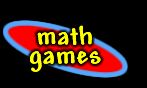 the logo for math games on a black background