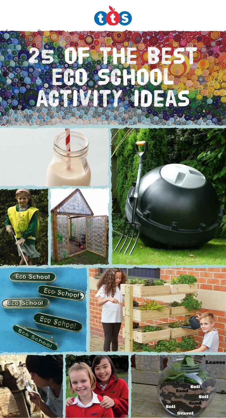 the cover of 25 of the best eco school activities