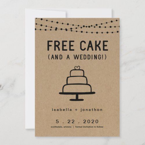 a card with a cake on it and the words free cake and a birthday is turning one