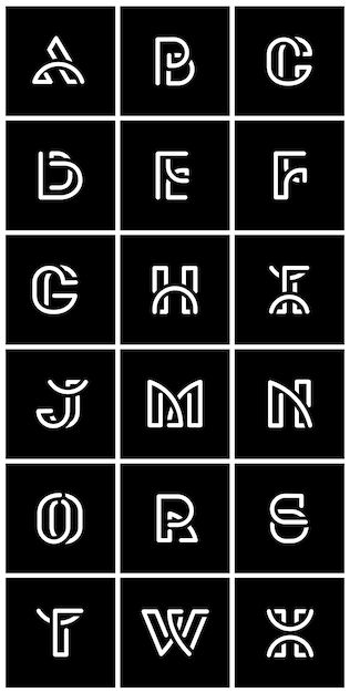 the alphabets and numbers are all in different styles, but one is white on black