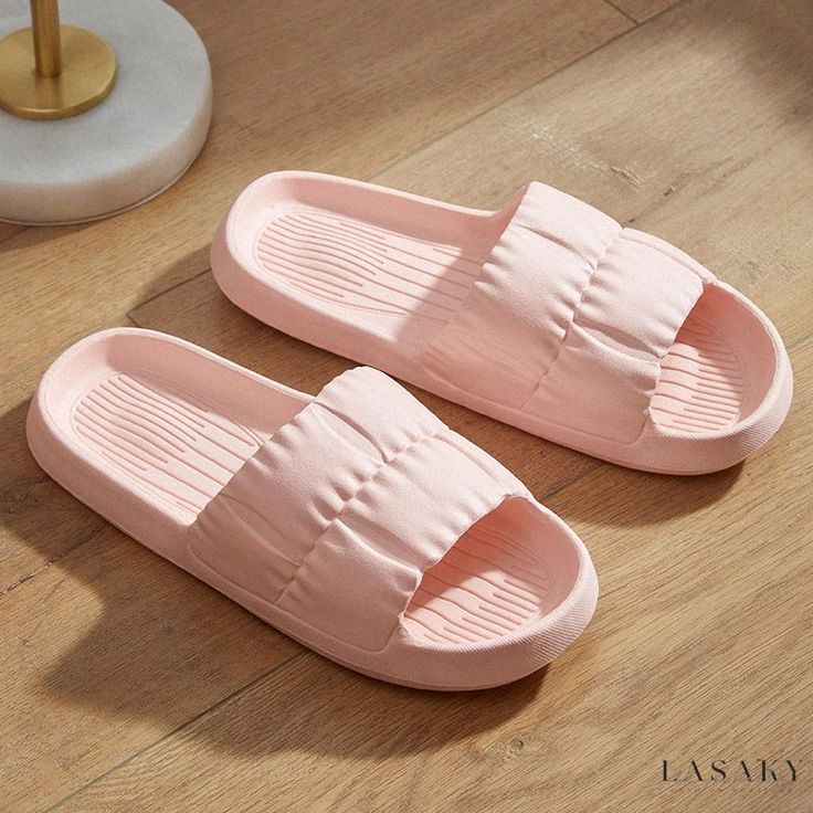 Lasaky - Cool Indoor Slippers with Anti-Slip and Noise Reduction Features for Bathroom and Home Use Shower Slippers, Basic Heels, Indoor Slippers, Navy Blue Top, Beach Slides, Platform Slippers, Formal Dresses For Women, Slipper Sandals, Slipper Shoes