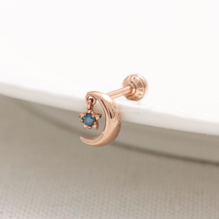 ◐Materials◐ -14K yellow gold, 14K rose gold, 14K white gold -18K yellow gold, 18K rose gold, 18K white gold ✔︎choice one ◐Gauge◐ 16G(1.2mm), 18G(1.0mm) ✔︎choice one ◐Post Length(after closing)◐ -3mm, 4mm, 5mm, 6mm, 7mm, 8mm ✔︎choice one ✔︎The post length is 6mm. (listing image) ✔︎If you require a post longer than 8mm, please contact us for price. ◐Measurement: approx. -5mm(W) x 6.7mm(L) -Backing type: Threaded screw back, 3.5mm in diameter -Post thickness: 18 Gauge (1.0mm) ◐Materials◐ -14K solid Celestial Style Pierced Rose Gold Jewelry, Celestial-style Pierced Rose Gold Jewelry, Celestial Rose Gold Pierced Jewelry, Lobe Piercing, Tiny Star, Plugs Earrings, Star Studs, Tragus, Blue Diamond