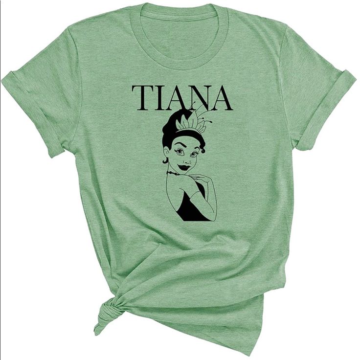 Adorable Tiana Shirt Perfect For Your Next Disney Trip A Woman’s Size Small. Screen Print. Vogue Shirt, Tiana Princess, Disney Birthday Shirt, Disney Shirts For Men, Custom Birthday Shirts, Batman Shirt, Diy Disney Shirts, Princess Shirt, Superhero Shirt