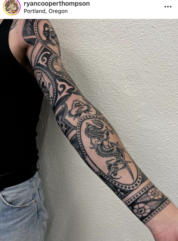 a person with a tattoo on their arm