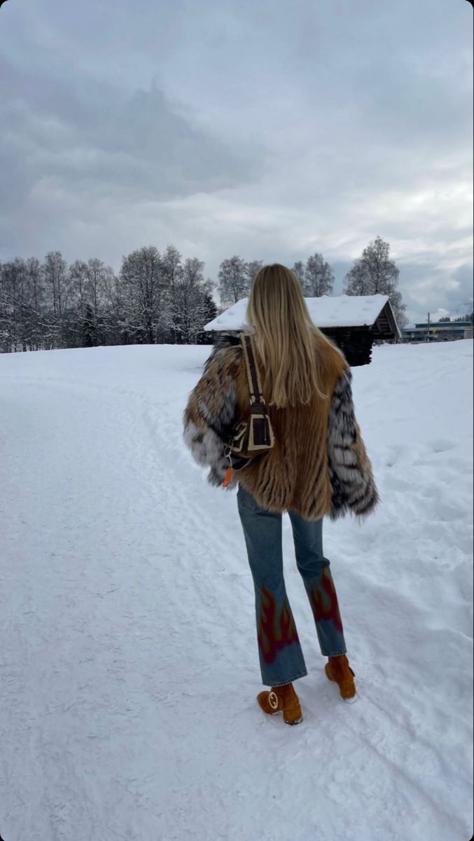 @nastjaolivia Cowboy Chic, Inexpensive Clothes, Looks Country, Indie Style, London Style, Snow Outfit, Cold Outfits, Mob Wife, Winter Boho