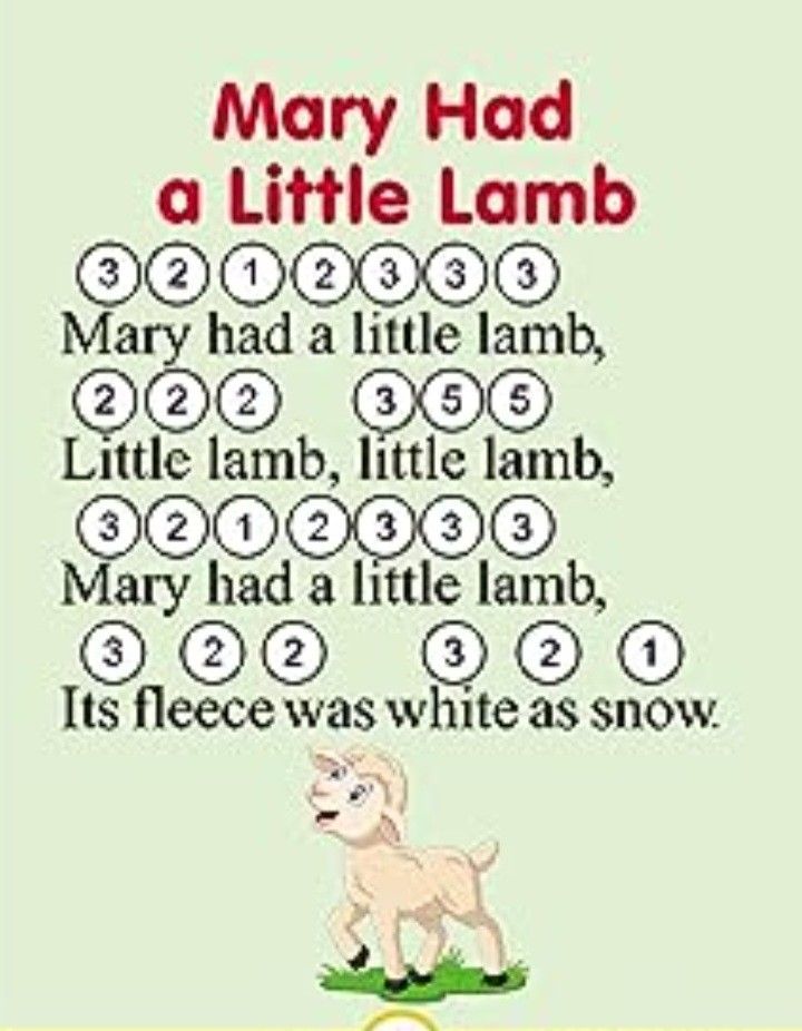 a crossword puzzle with the words mary had a little lamb