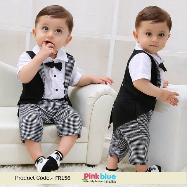 Baby Boys Tuxedo Romper, Gentleman Style Newborn Baby Romper for Wedding, Infant Boy Summer Clothes Set, Little Boy Dress Suit for Birthday Boys Party Wear, Kids Dress Boys, First Birthday Dresses, Baby Boy Dress, Baby Boy Birthday, Boys Summer Outfits, Baby Boy Romper