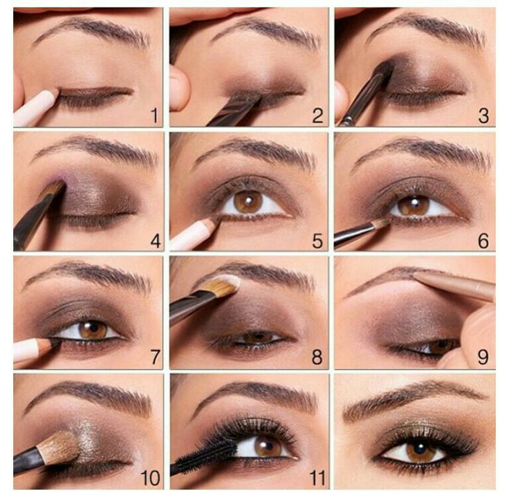 Step by step natural look Pictorial Ideas, Brown Smokey Eye Tutorial, Makeup For Over 60, Smokey Eyes Tutorial, Smoky Eye Tutorial, Easy Eye Makeup Tutorial, Brown Smokey Eye Makeup, Applying Eyeshadow, Smokey Eye Tutorial