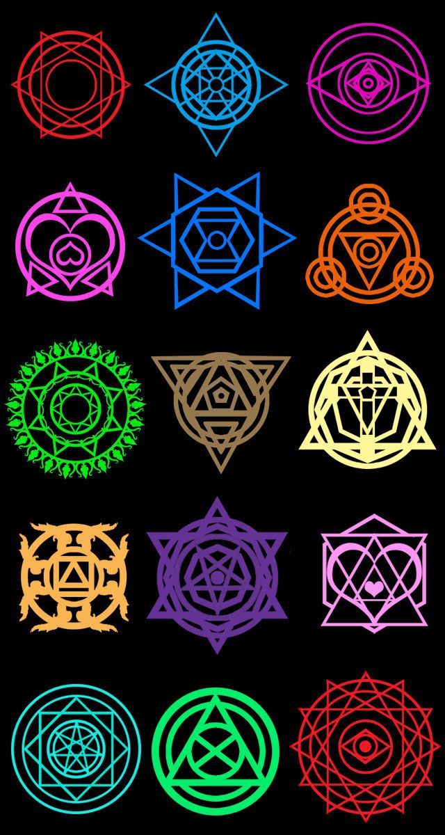 the seven chakras in different colors