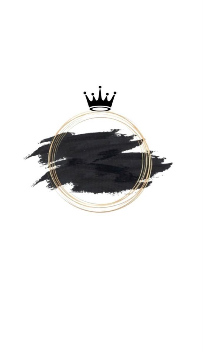 a black and gold crown on top of a white background