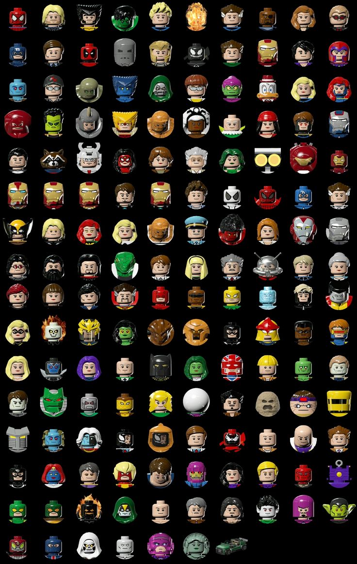 an image of many different avatars on a black background