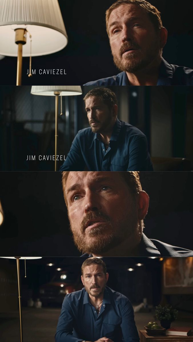 the avengers movie is shown in three different frames, with one man staring at something