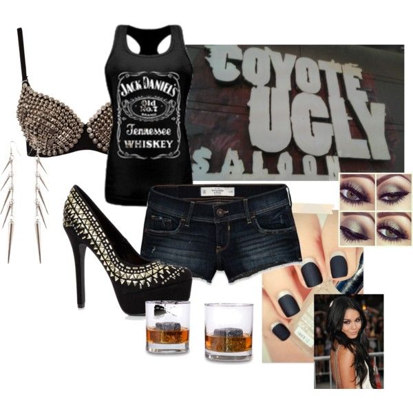 "Coyote Ugly Outfit". Replace the heels with cowboy boots & country bar here I come! Bartender Clothes, Coyote Ugly Outfit, Bartender Fashion, Bar Attire, Ugly Outfit, Bartender Outfit, Ninja Skills, Working Outfit, Western Boots Outfit