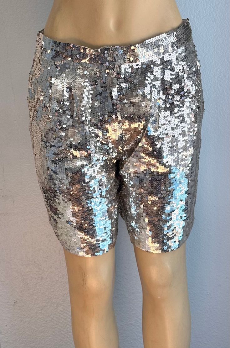 These sequin shorts are handmade, high quality, original designs, and beautiful. All sequin shorts come in one size, stretchable. All shorts are for women only. Sequin shorts are suitable for party, events or any occasional use. Metallic Disco Shorts For Night Out, Metallic Stretch Disco Shorts, Metallic Sequined Bottoms For Summer, Metallic Disco Shorts For Summer, Disco Stretch Shorts For Night Out, Stretch Disco Shorts For Night Out, Disco Style Stretch Shorts For Night Out, Metallic High-waisted Shorts For Party, Glamorous Stretch Sequin Fabric For Summer