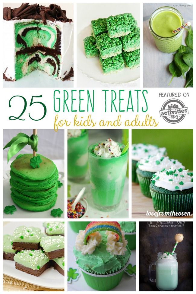 green treats for kids and adults